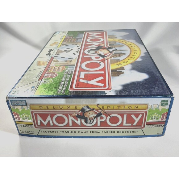 1998 Deluxe Monopoly Board Game by Parker Brothers Complete with All Game Pieces - Picture 3 of 16